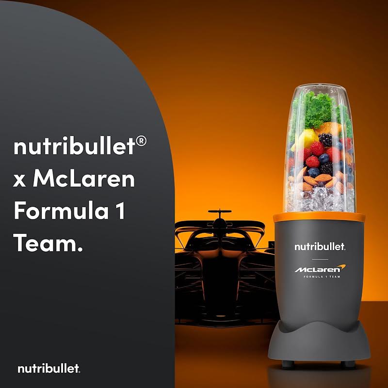 Nutribullet x McLaren 900 Series Blender Grey with Papaya Trimming