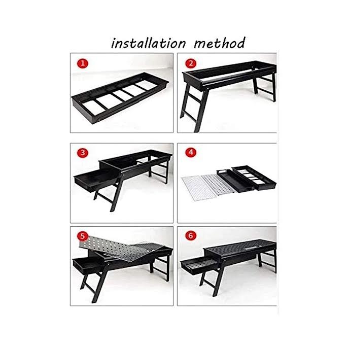 CH Foldable Braai Stand Black