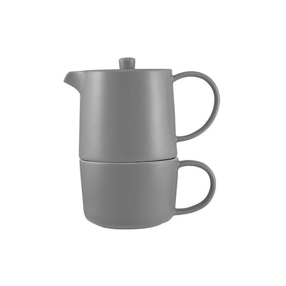 Maxwell & Williams Cafe Life Tea for One With Infuser Grey