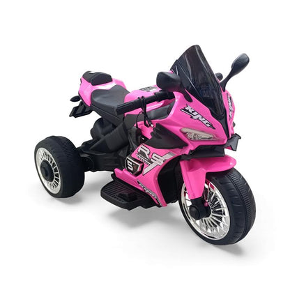 Kids Ride On Motorbike Black & Pink