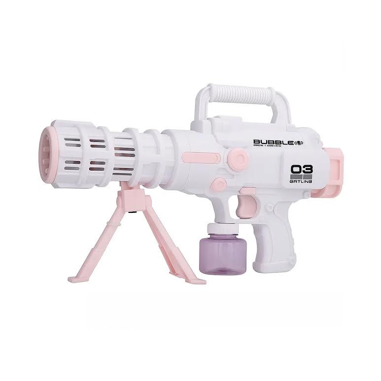 Bubble Blaster Toy Pink & White