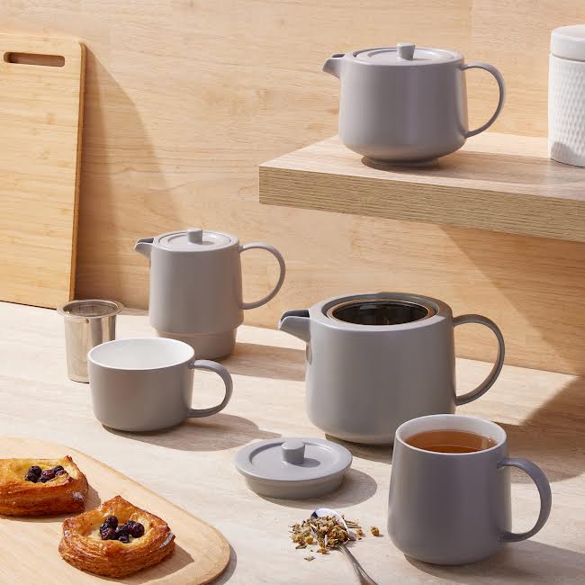 Maxwell & Williams Cafe Life Tea for One With Infuser Grey