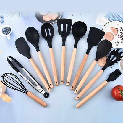 19 Piece Kitchen Utensil Set Black