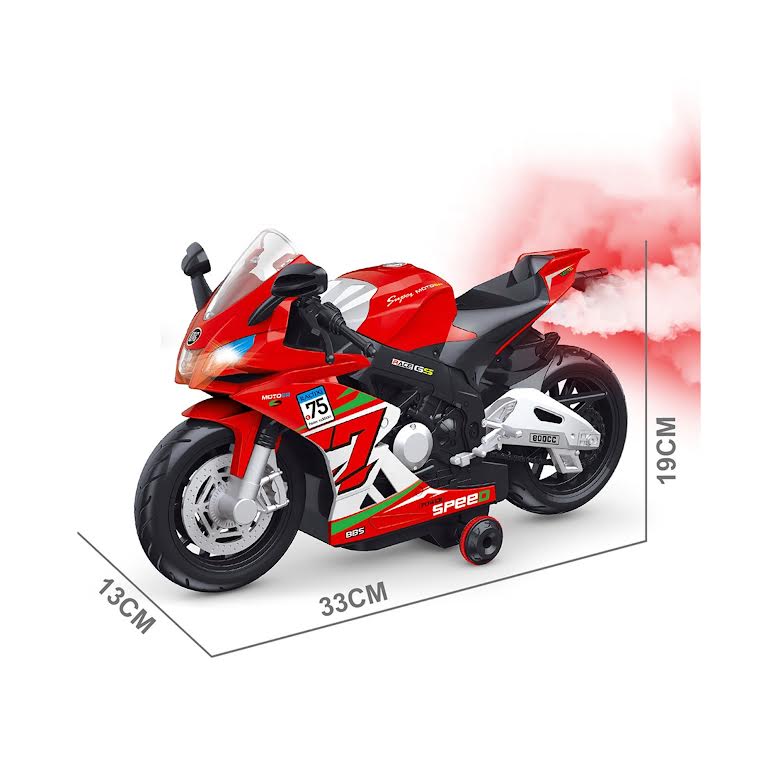 RC Spray Motorcycle Red