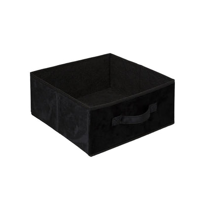 Five Velour 31 x 15cm Storage Box Black