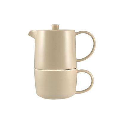 Maxwell & Williams Cafe Life Tea for One With Infuser Sand