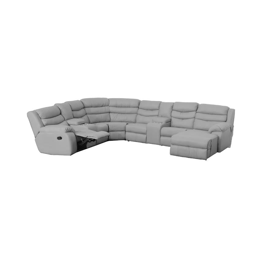 Nadia 4 Piece Corner Lounge Light Grey