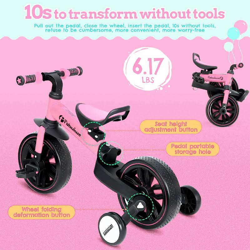 Toddler Balance Bicycle Pink