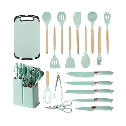 19 Piece Kitchen Utensil Set Teal