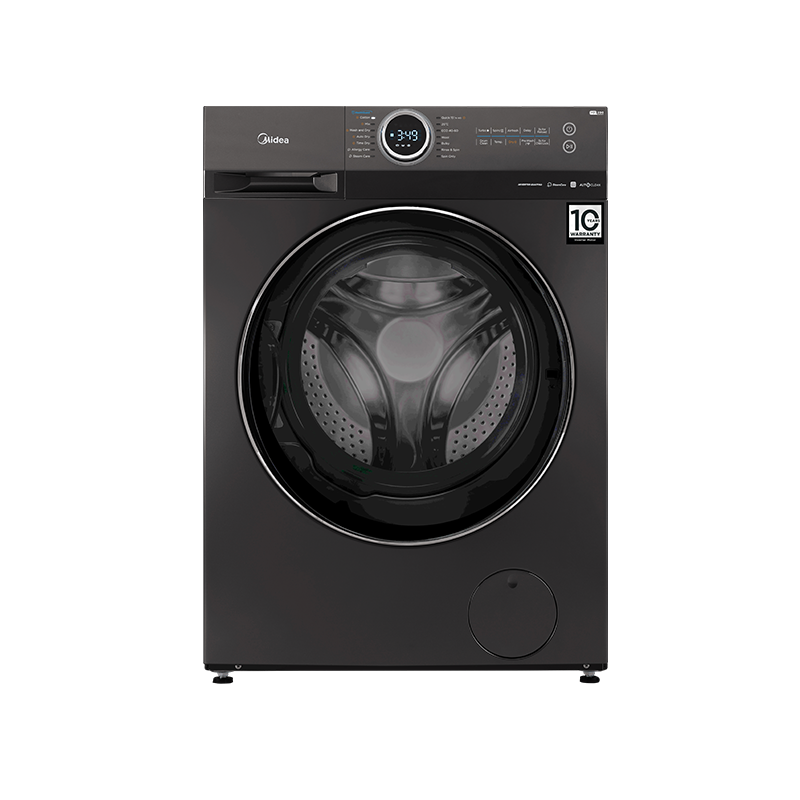 Midea 12kg Front Load Washing Machine Inverter Titanium