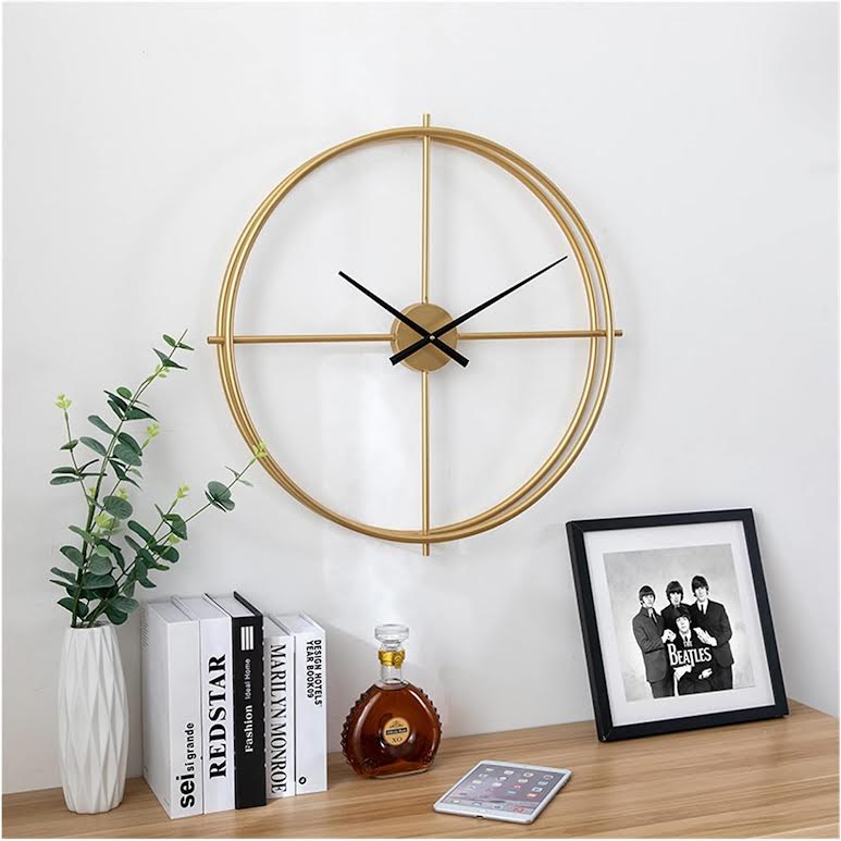 Modern Minimalist Silent Wall Clock Gold