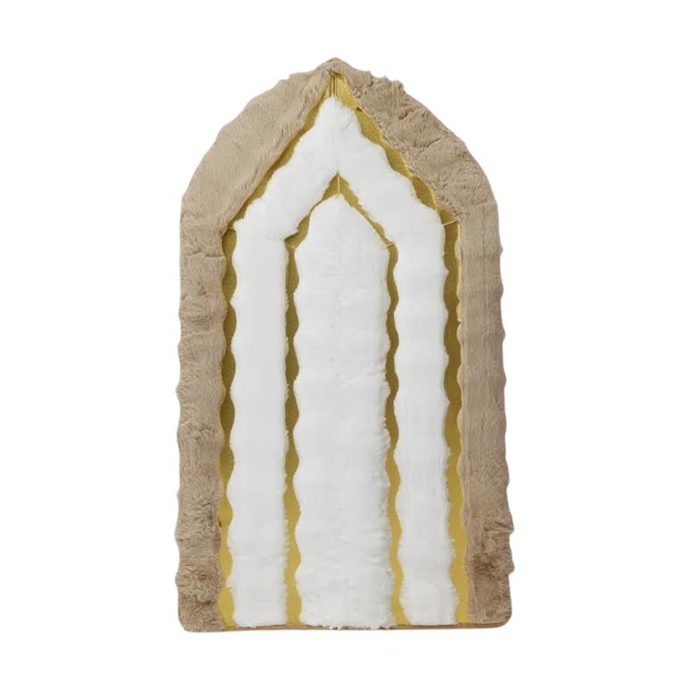 Musallah Prayer Mat Brown & White