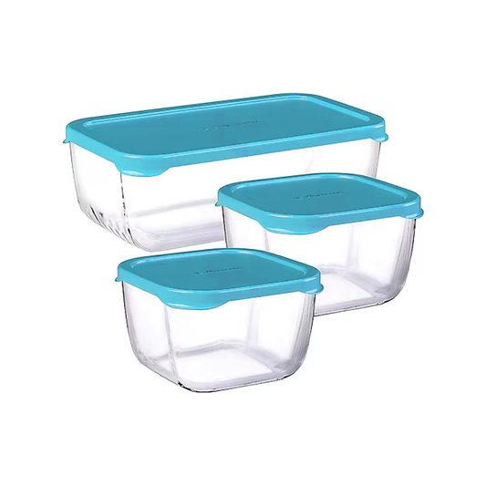 Pasabahce Snowbox 3 Piece Set Blue