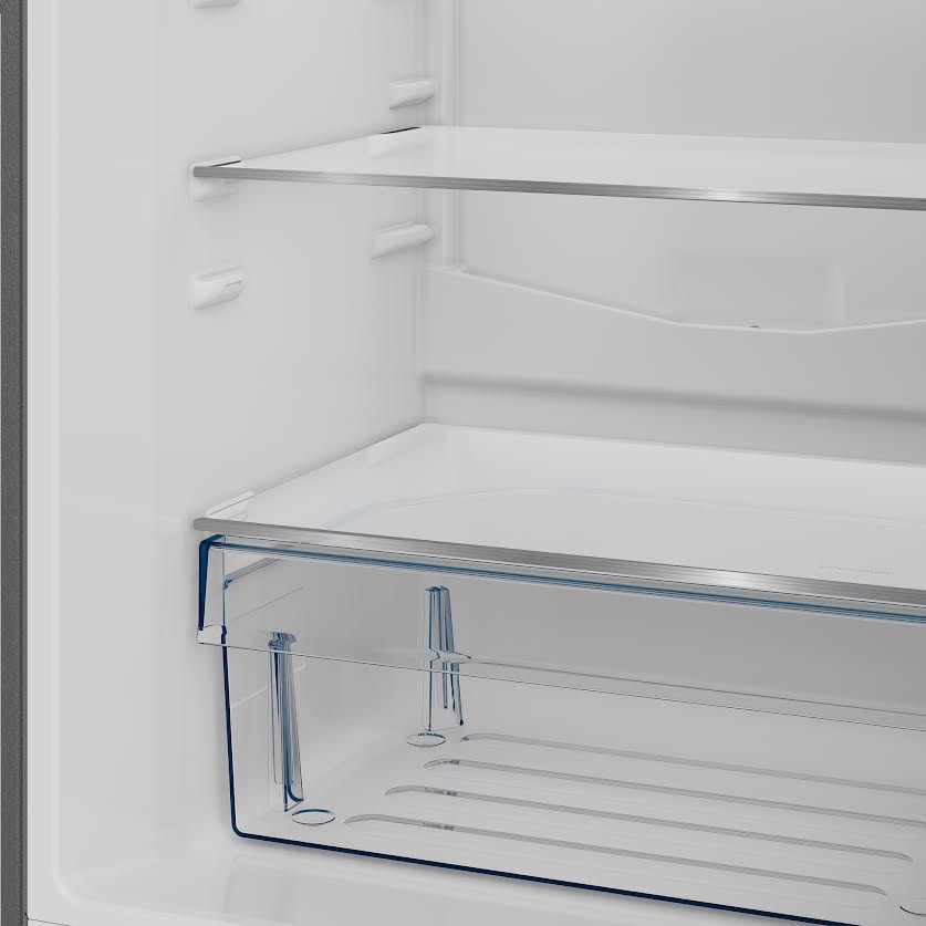 Defy 245L Fridge Freezer with Water Dispenser Metallic