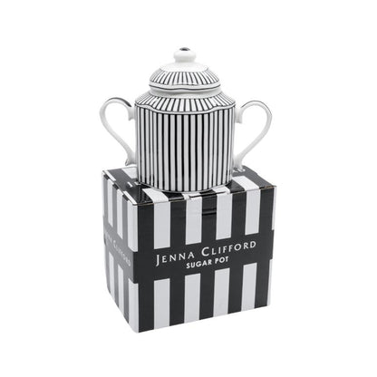 Jenna Clifford Ivory Noir Sugar Pot Black & White