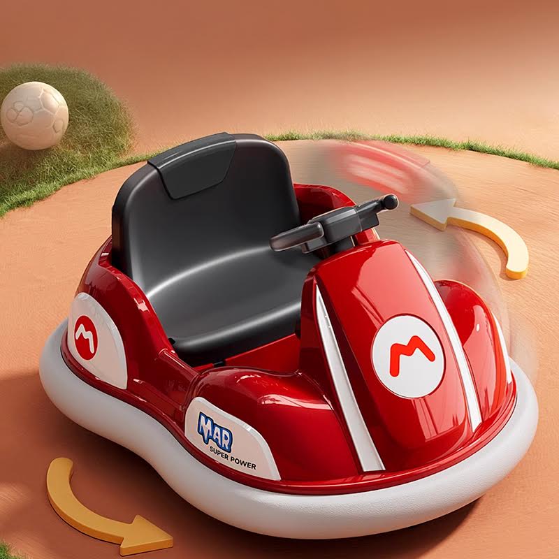 Mario Riding Car Mario Kart 12v Electric Ride-On Car with Drift Sounds Red – The Culinarium