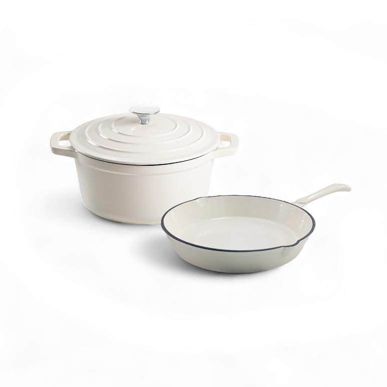 CH 2 Piece Cast Iron Combo White