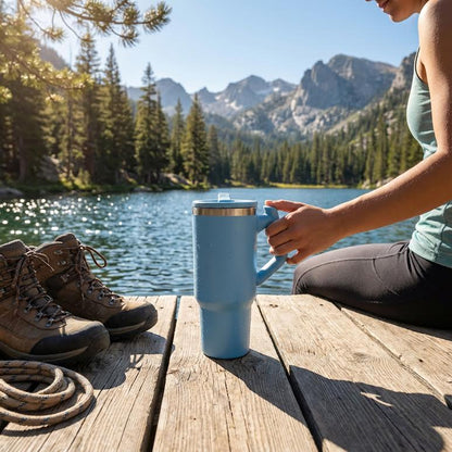 1.2Lt Stainless Steel Flask Blue
