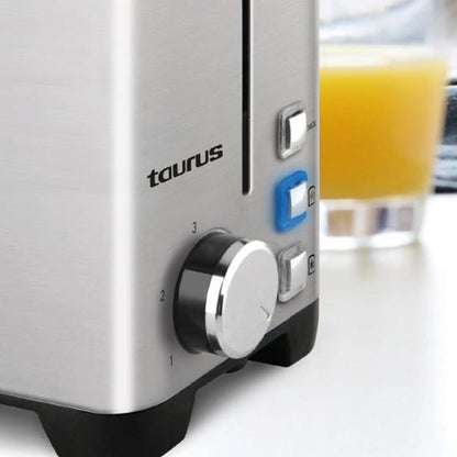 Taurus 4 Slice Stainless Steel Toaster Silver