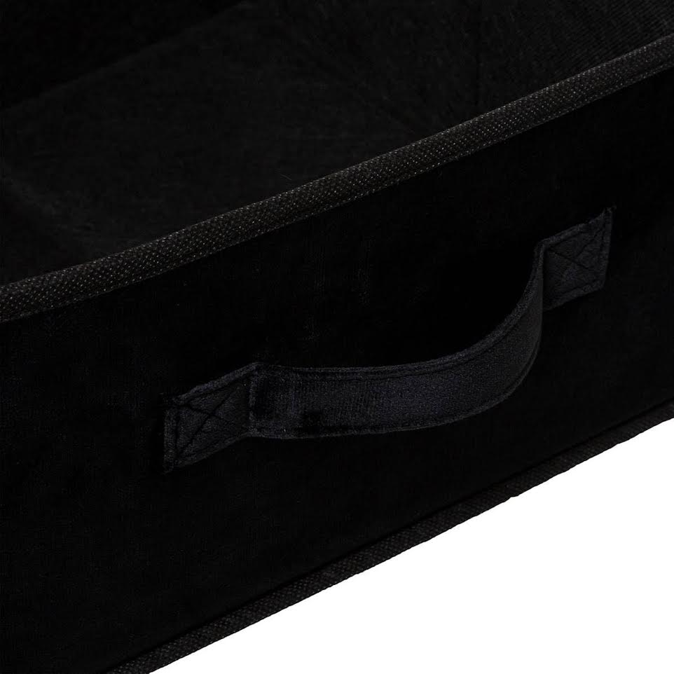 Five Velour 31 x 15cm Storage Box Black