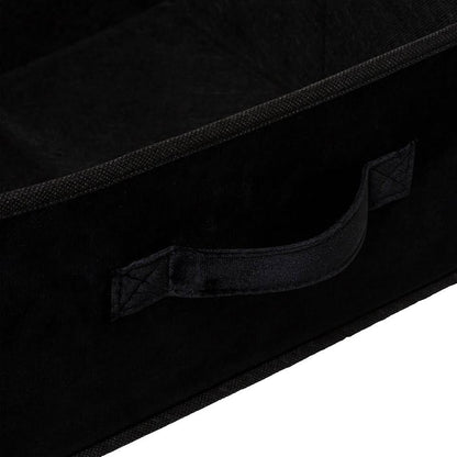 Five Velour 31 x 15cm Storage Box Black