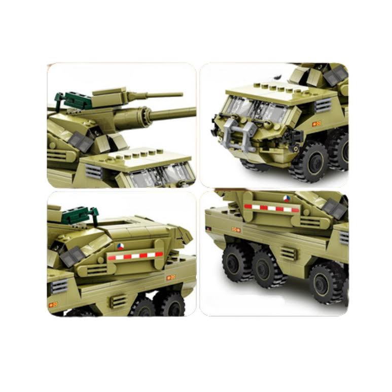 Wange Military Equipment Dana M2 429 Piece Building Block Set
