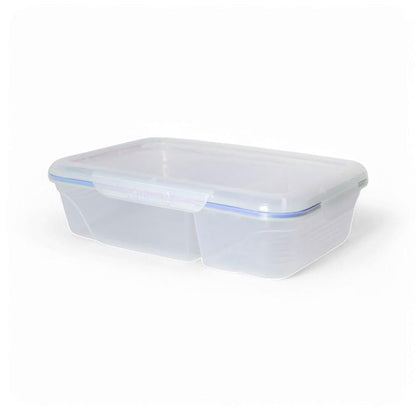 Otima 1.9Lt Flip-Top Division Lunch Box Clear