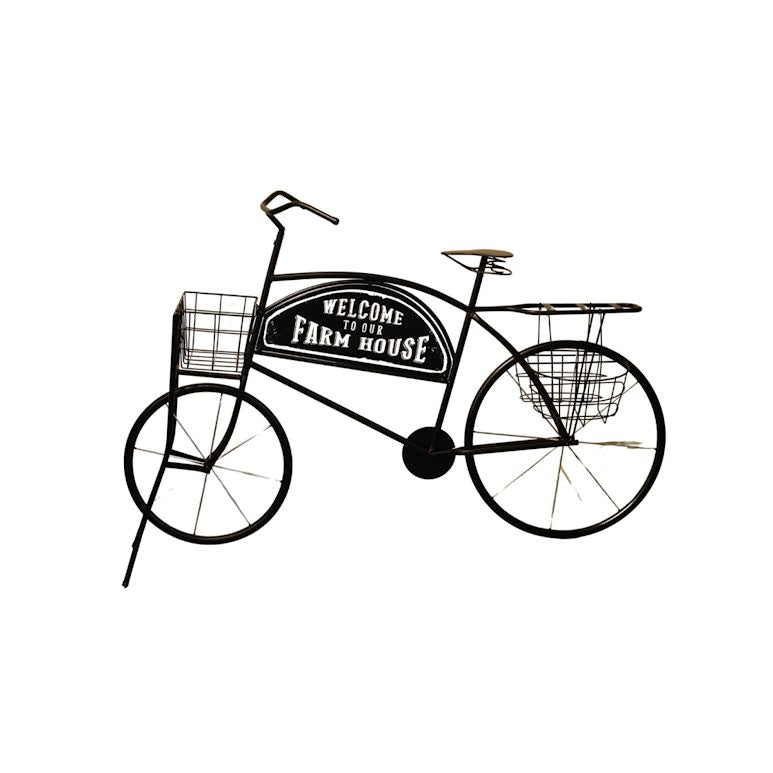 Bicycle Design Planter Black