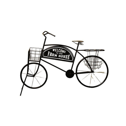Bicycle Design Planter Black