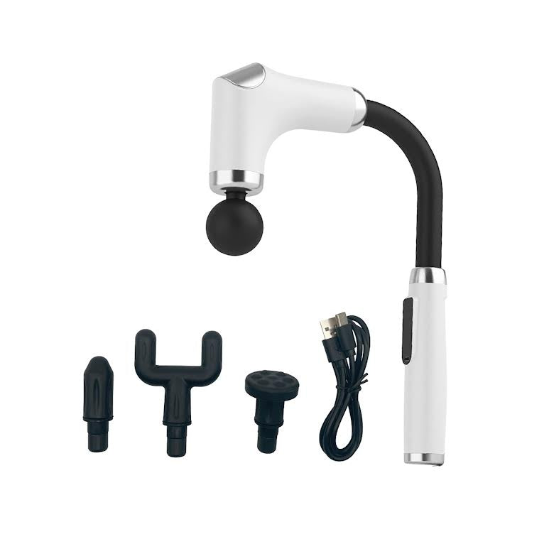 Handheld Massager & Electric Facial Gun Black & White