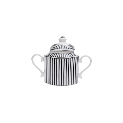 Jenna Clifford Ivory Noir Sugar Pot Black & White