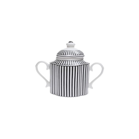 Jenna Clifford Ivory Noir Sugar Pot Black & White