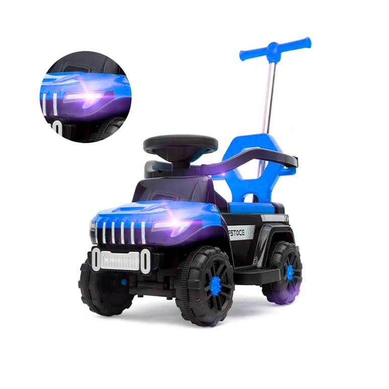 Kids Ride On & Push 4 Wheel Truck Blue