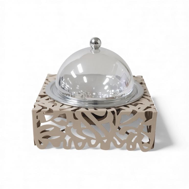 1Lt Chafing Dish Beige & Stainless Steel