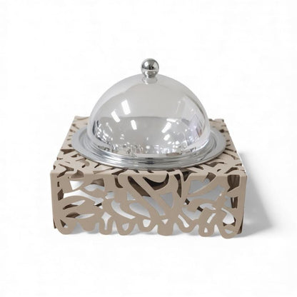 1Lt Chafing Dish Beige & Stainless Steel