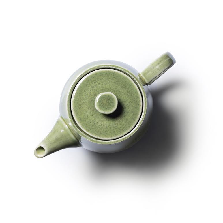 JAN Ashes & Olive 1Lt Teapot Green