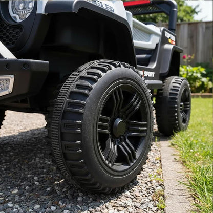 Kids Ride On 4 Wheel Wrangler Truck Grey & Black