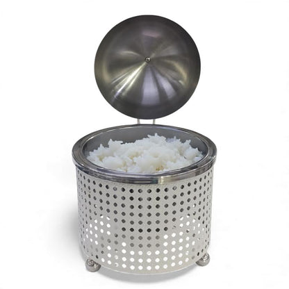 1.5Lt Chafing Dish with Mesh Design White & Stainless Steel