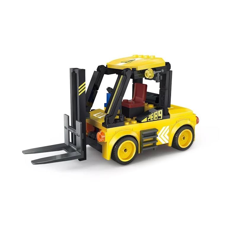 Wange Forklift 94 Piece Building Block Set