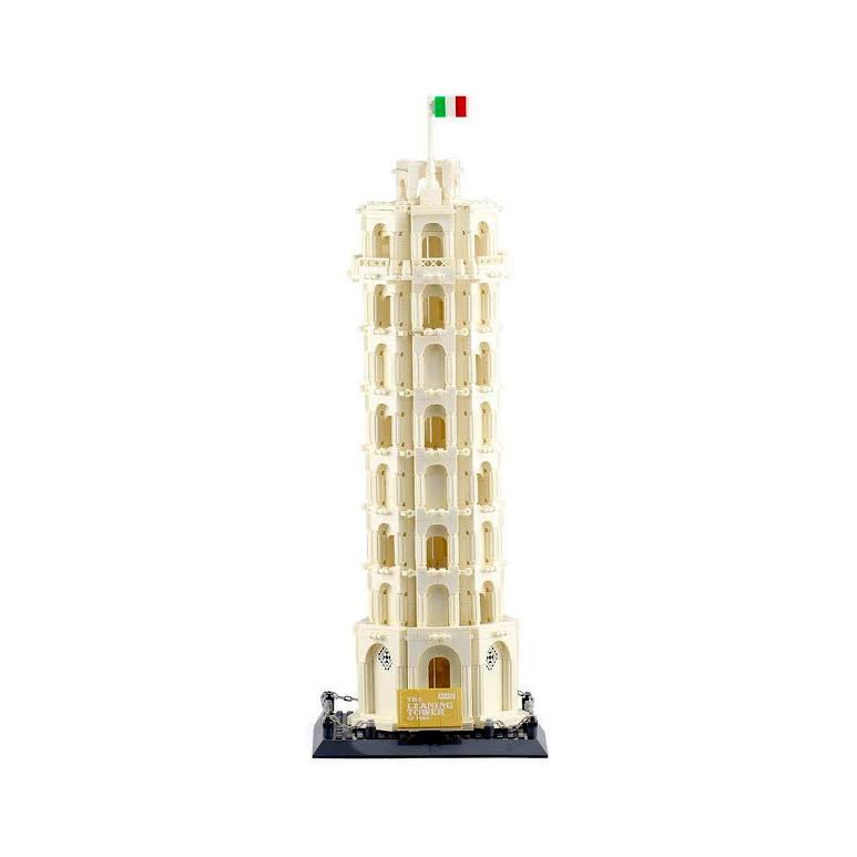 Wange Leaning Tower of Pisa 1390 Piece Building Block Set