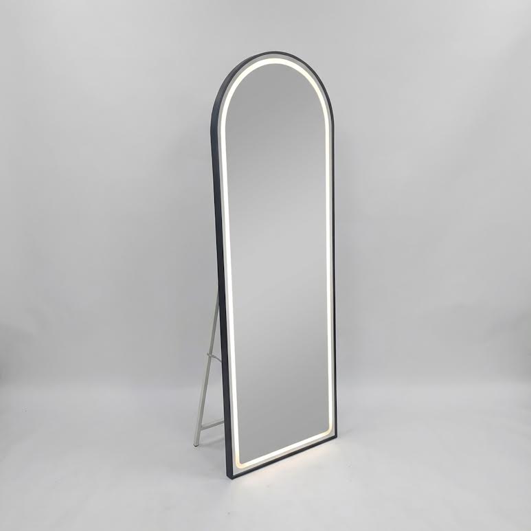 Free Standing LED Mirror Black