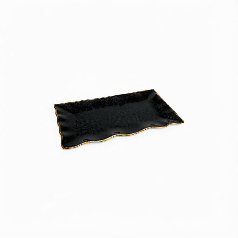 31 x 19cm Rectangular Platter Black