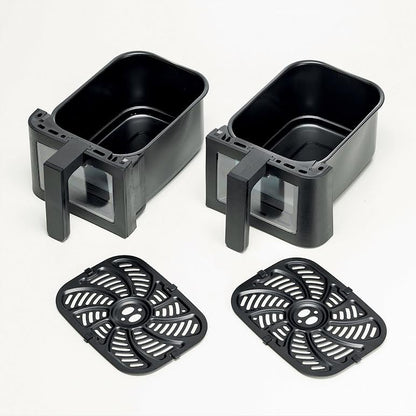 Kenwood 9L Dual Air Fryer with Viewing Window Black