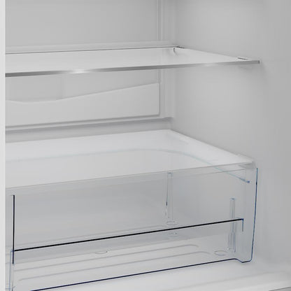 Defy 348L Black Glass Fridge with Slimline Water Dispenser Black