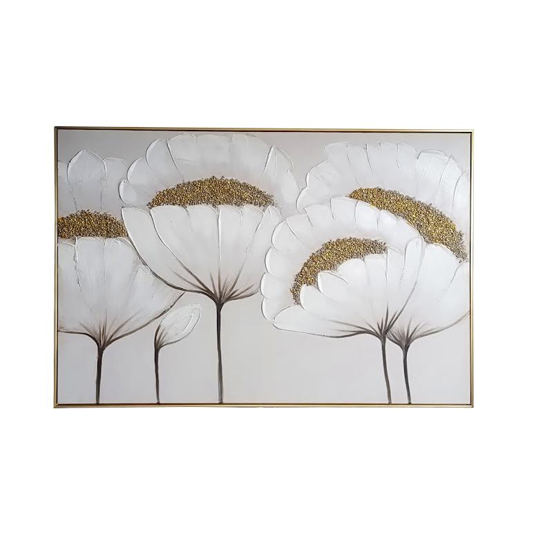 80 x 120cm Flower Design Frame Multicoloured