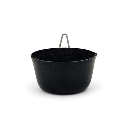 Leydi 18cm Marble Saucepan Black