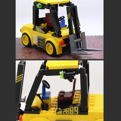 Wange Forklift 94 Piece Building Block Set