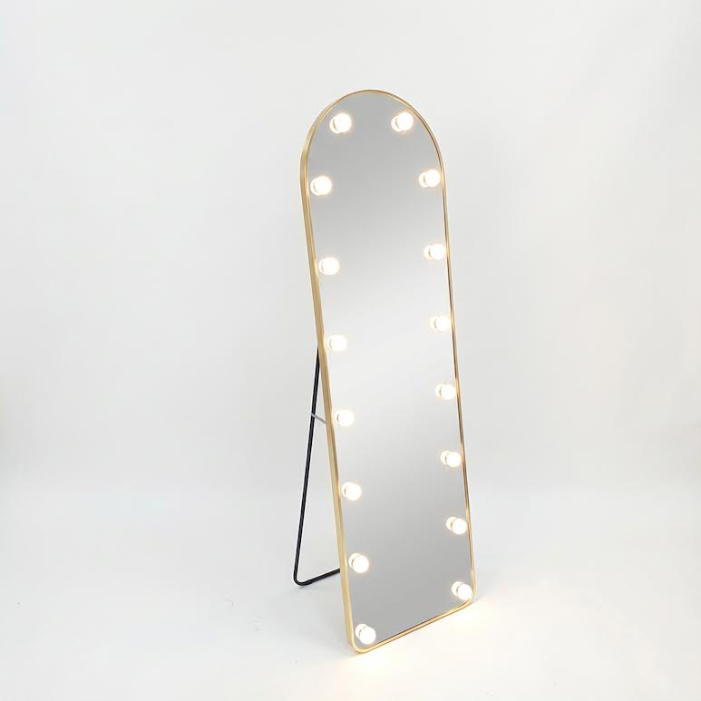 Free Standing LED Mirror Gold