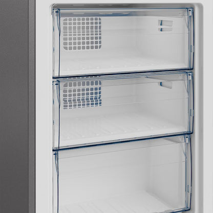 Defy 348L Black Glass Fridge with Slimline Water Dispenser Black