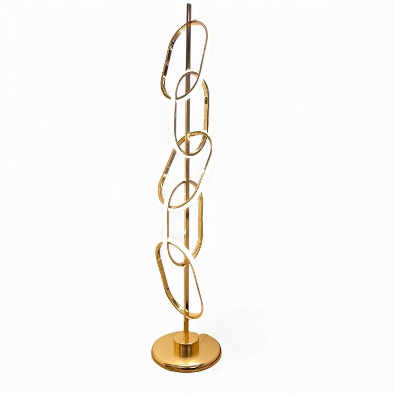 Chain Design Lamp Gold & White